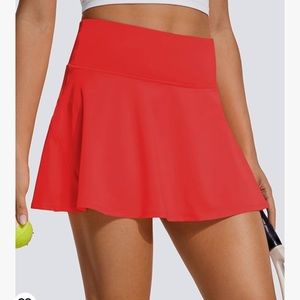 CRZ Yoga Red Tennis Skirt Size Medium (8/10) Worn Once